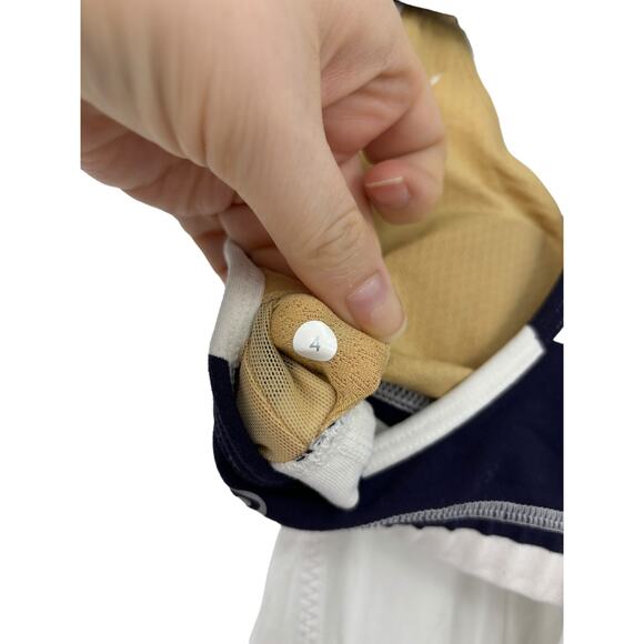 Lululemon Top Womens 4 No Limits Tank White Straightup Stripe Racerback Athletic - Picture 3 of 4